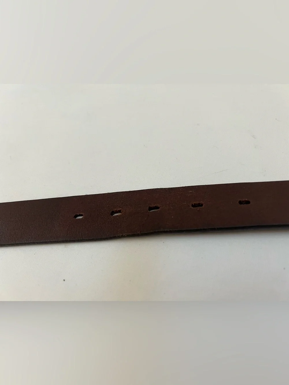 Brooks Brothers Belt Brown Leather With Silver Buckle Men's 42 USA 100009019